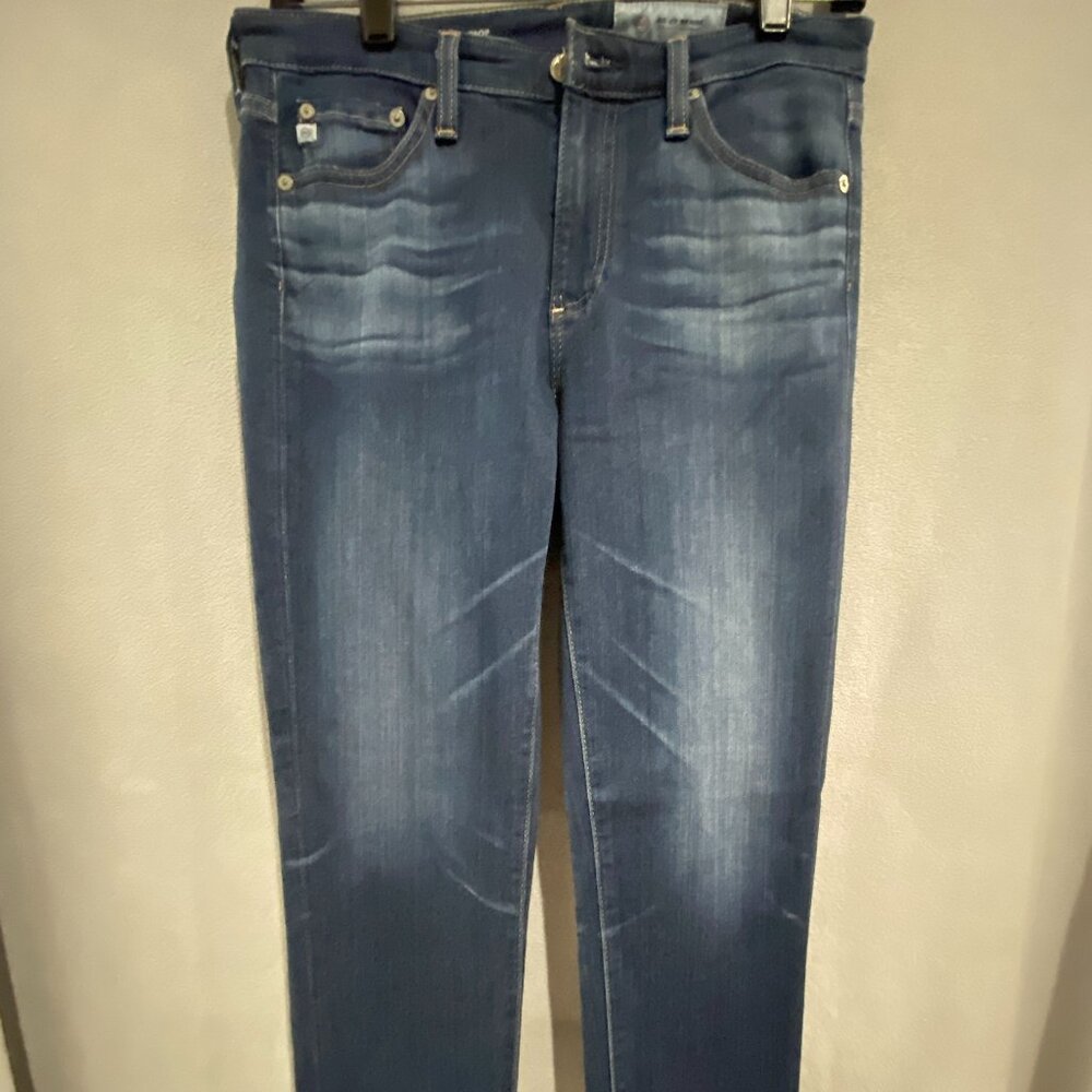 AG Adriano Goldschmied Prima Crop Jeans Size 28 Dark Wash Slim Straight